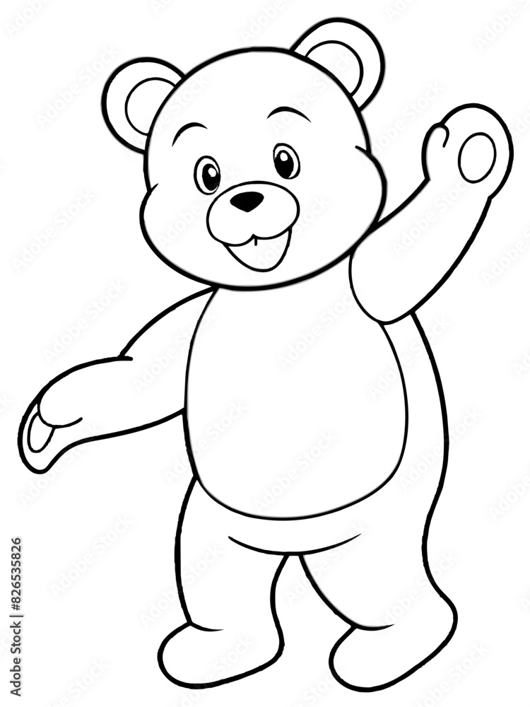 Obraz premium teddy bear cartoon