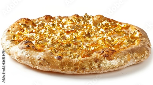 Pizza With Gold Topping