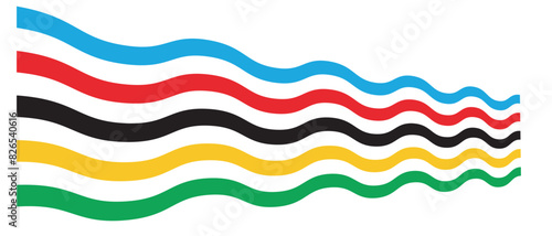 Olympic game background with lines. vector illustration.