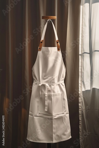 White apron mockup