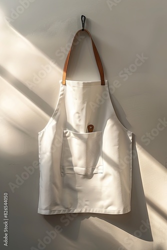 White apron mockup
