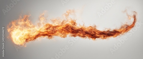 A dynamic image of a fiery blaze and flames streaking across a gray background, capturing intense heat and motion.