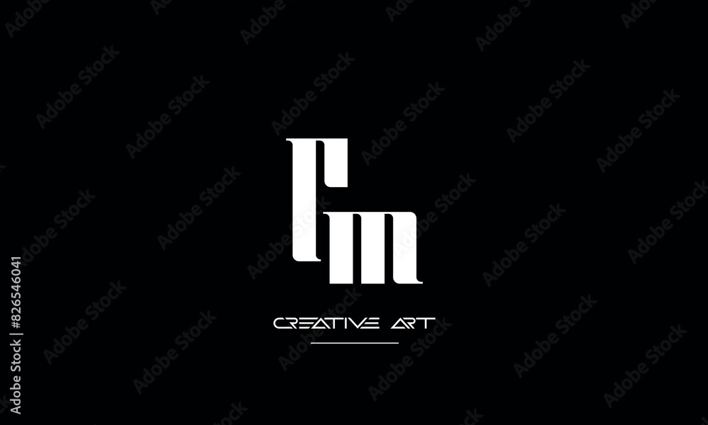 GM, MG, G, M abstract letters logo monogram GM, MG, G, M abstract letters logo monogram