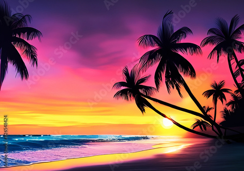 Tropical bliss on Hawaiian beaches.