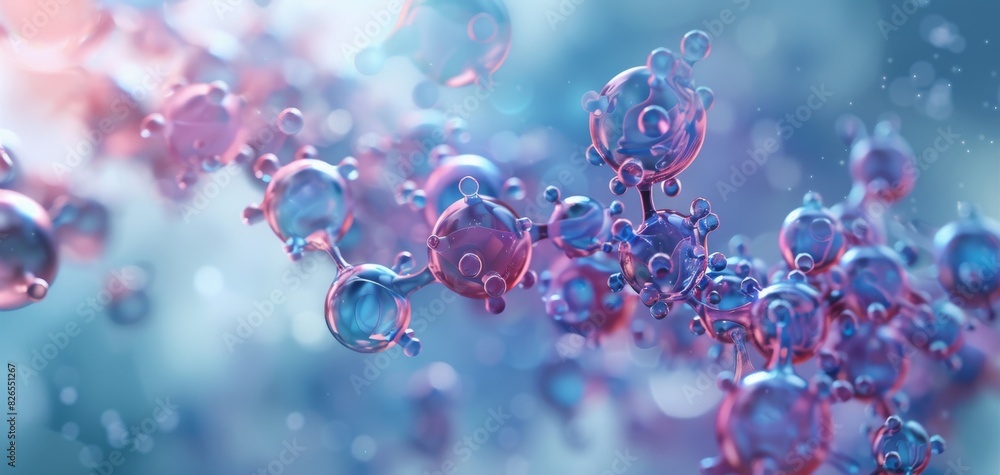 Illustrate the concept of Nanotechnology in a sleek and modern CG 3D design, emphasizing the tiny scale and advanced scientific nature of the subject Illustrate the concept of Nanotechnology in a sleek and modern CG 3D design, emphasizing the tiny scale and advanced scientific nature of the subject