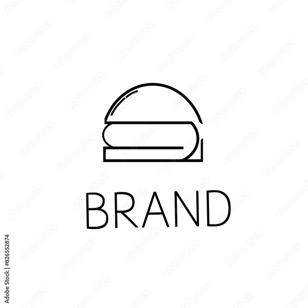 Fototapeta premium the letter s is shaped like a burger