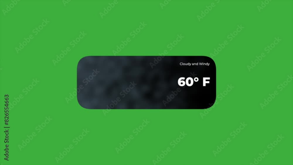 Animation video season, cloudy and windy on green screen background Animation video season, cloudy and windy on green screen background
