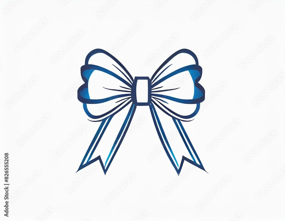 ribbon with bow, vector icon on white background, present, coquette logo ribbon with bow, vector icon on white background, present, coquette logo