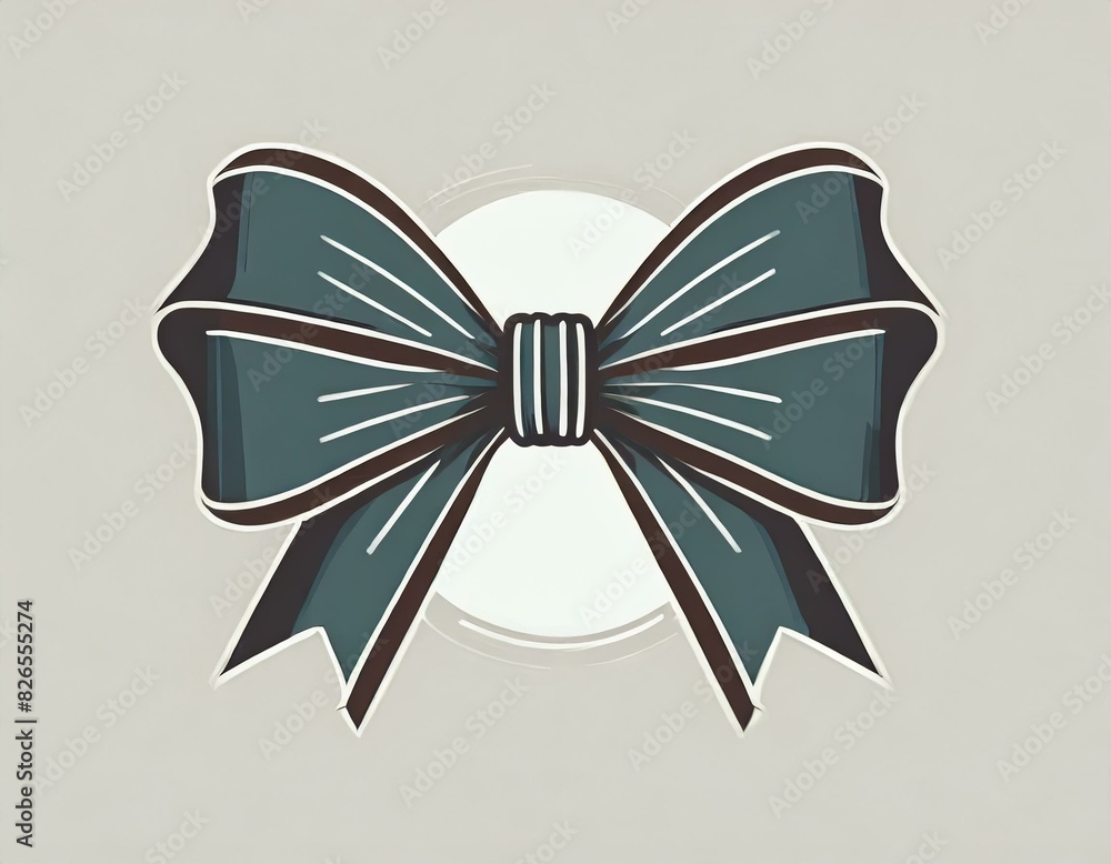 ribbon with bow, vector icon on white background, present, coquette logo ribbon with bow, vector icon on white background, present, coquette logo