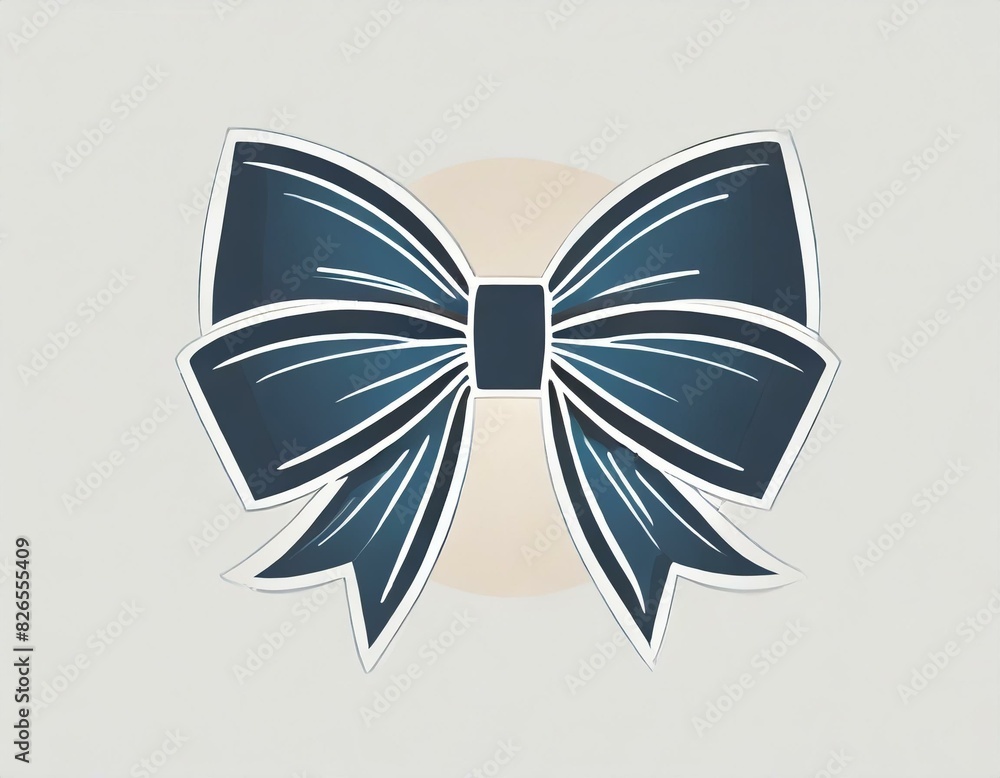 ribbon with bow, vector icon on white background, present, coquette logo ribbon with bow, vector icon on white background, present, coquette logo
