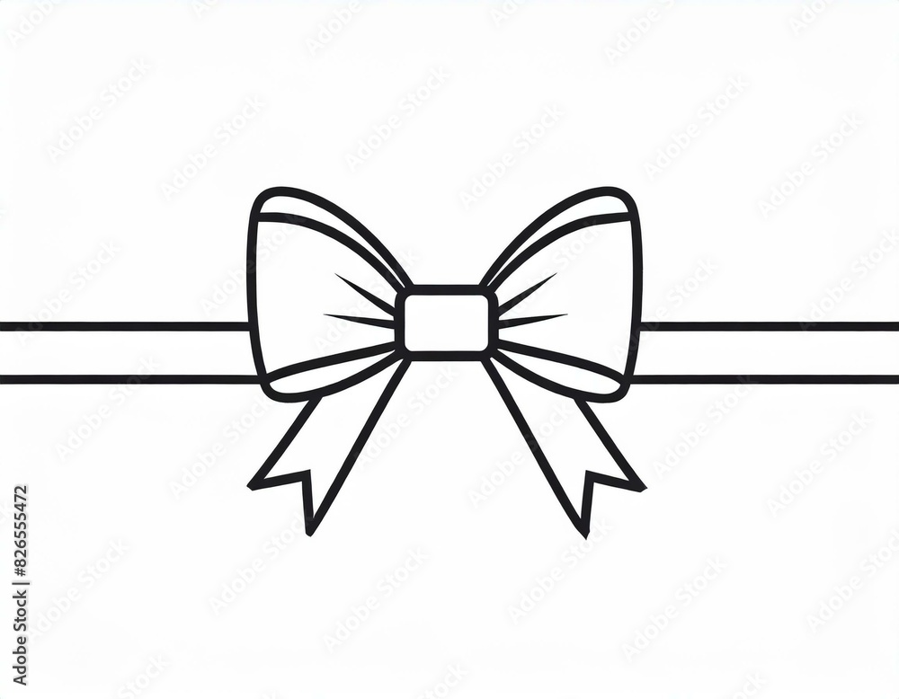 ribbon with bow, vector icon on white background, present, coquette logo ribbon with bow, vector icon on white background, present, coquette logo