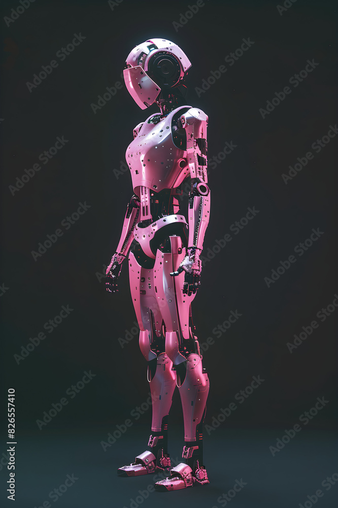 Futuristic Female Humanoid Android Futuristic Female Humanoid Android
