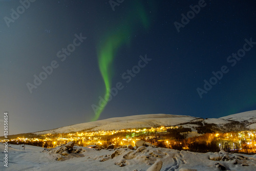 Northern Lights over Tromso, Norway photo