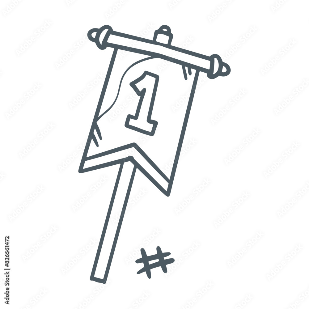 Hand drawn Award Vector Icon illustration isolated on white background Hand drawn Award Vector Icon illustration isolated on white background