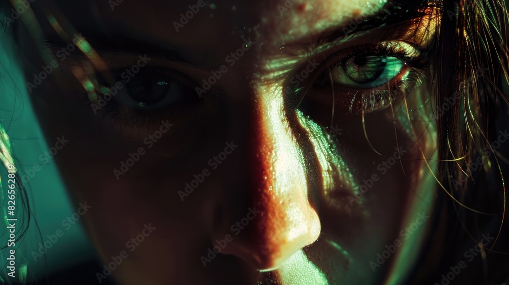 Empowering Close-Up Portrait of Determined Young Woman Empowering Close-Up Portrait of Determined Young Woman