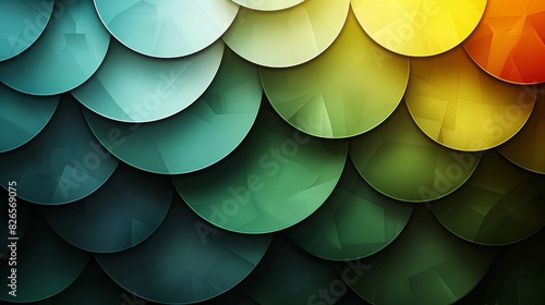 geometric realistic shape design featuring colorful cirle shape in isolated background, businsess background presentation photo