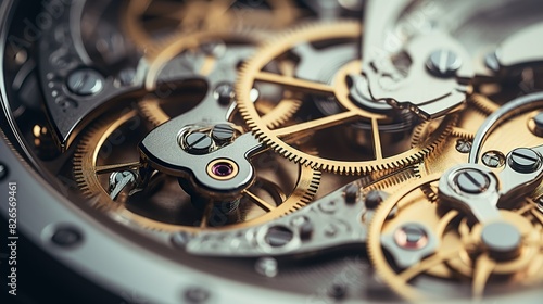 Wallpaper Mural Close-up of a mechanical gears in swiss watch. Torontodigital.ca