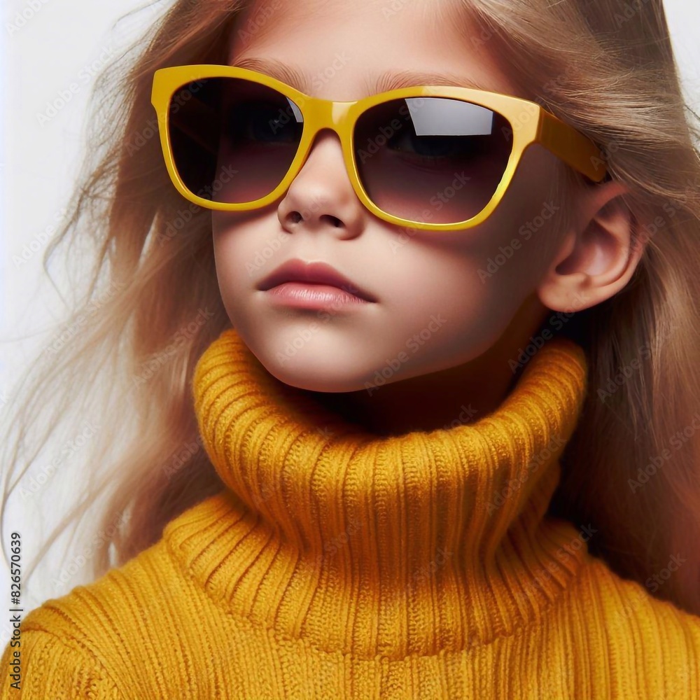 Cooles Mädchen mit Sonnenbrille Cooles Mädchen mit Sonnenbrille