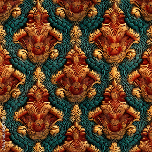 Wallpaper Mural Seamless Pattern, Thailand style The beauty of patterns is a resource for designing and creating a variety of graphic works. Torontodigital.ca