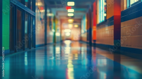 Blurred school background