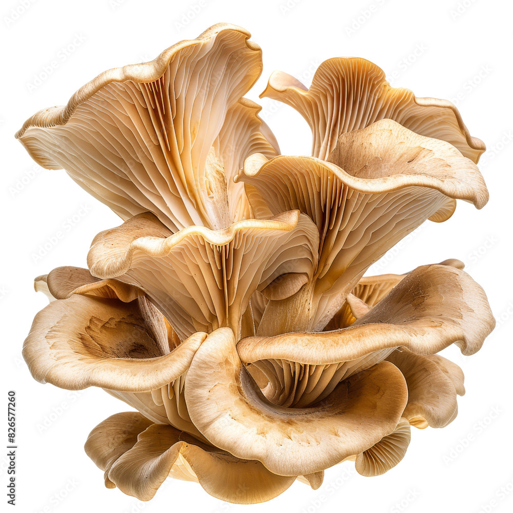 Close-up of Clustered Yellow Oyster Mushrooms Close-up of Clustered Yellow Oyster Mushrooms
