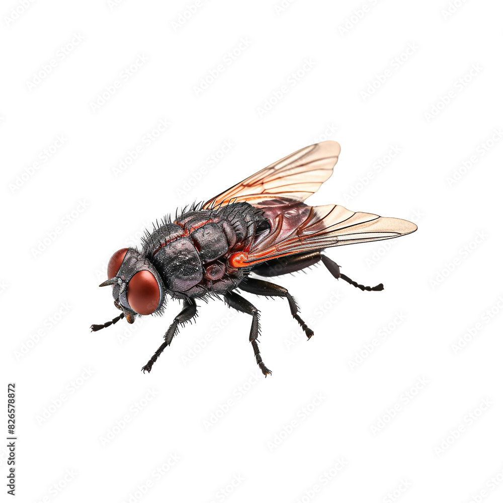 Up-close encounter with a wings flesh fly Up-close encounter with a wings flesh fly