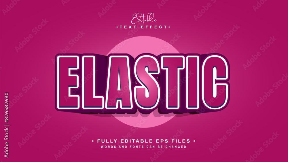 editable elastic text effect.typhography logo editable elastic text effect.typhography logo