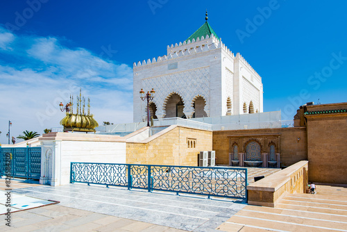Rabat, Morocco - Mausoleum of Mohammed V. Rabat is the capital city of Morocco, an administrative city but very popular.