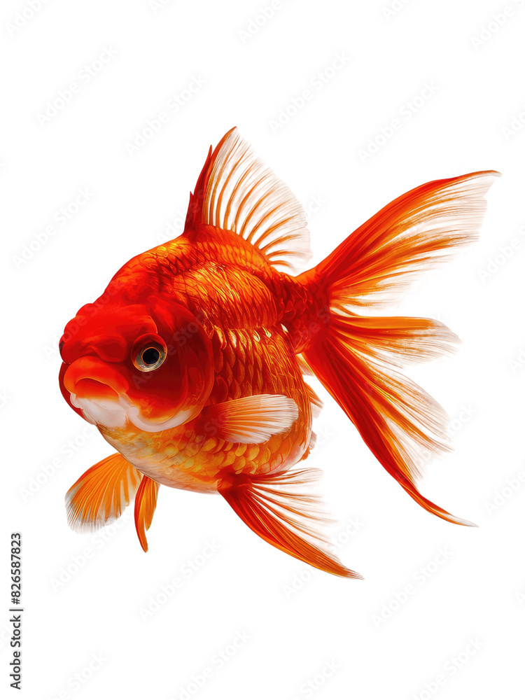 isolated png Goldfish, GENERATIVE AI isolated png Goldfish, GENERATIVE AI