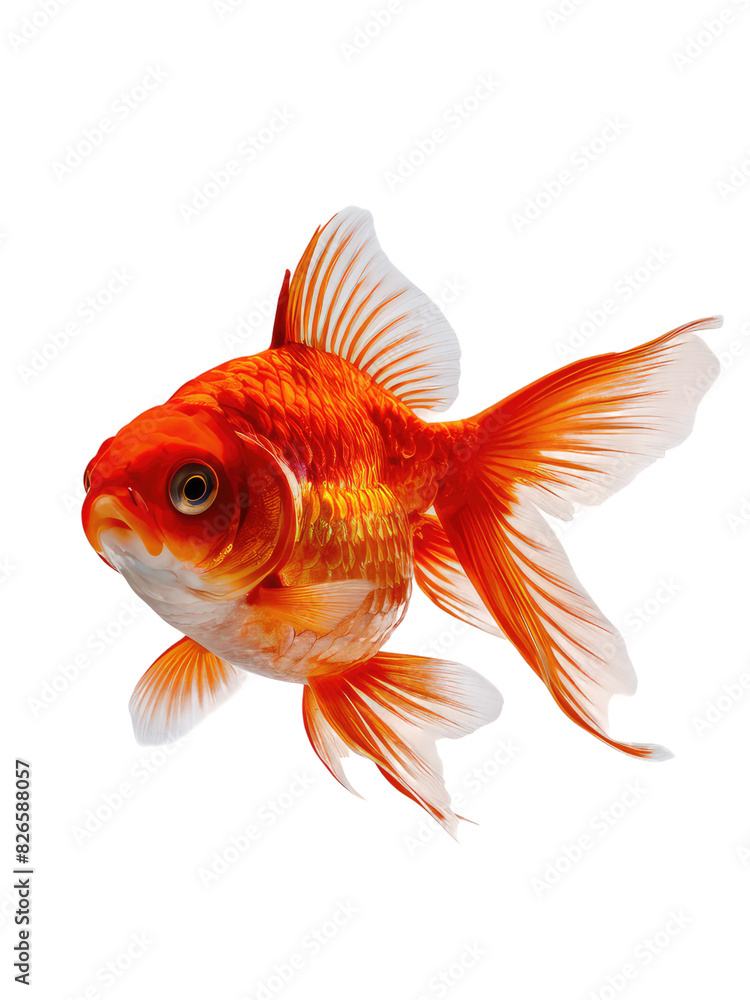 isolated png Goldfish, GENERATIVE AI