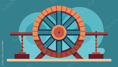The humble waterwheel with its ageold design and functionality reminded us that sometimes the simplest solutions are the most effective.. Vector illustration