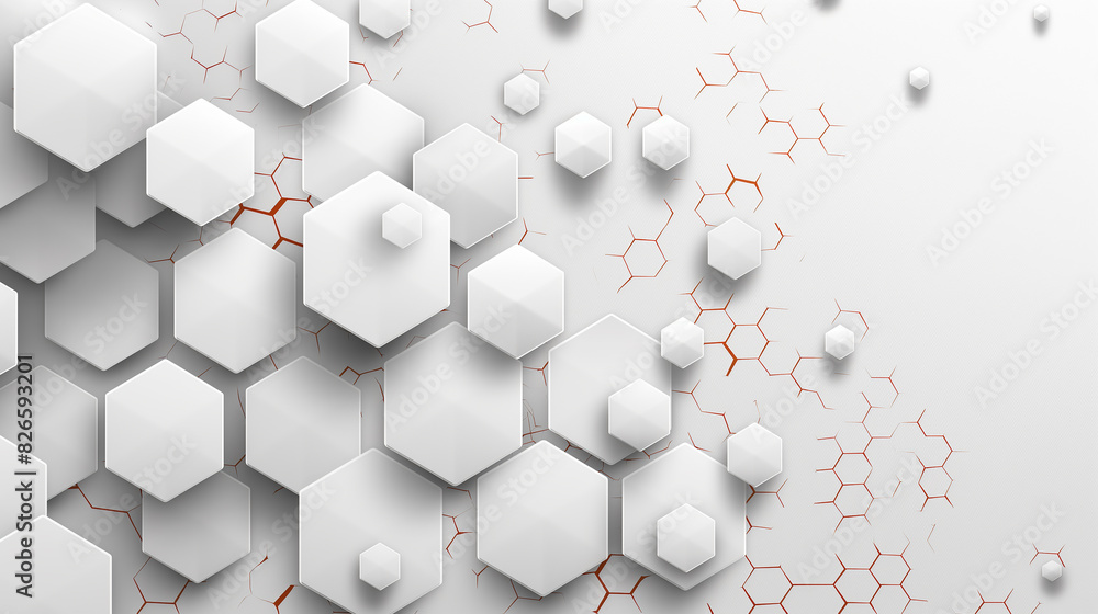 A white background with a pattern of hexagons A white background with a pattern of hexagons