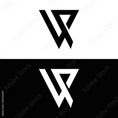 VP logo. V P design. White VP letter. VP, V P letter logo design. V P letter logo design in FIVE, FOUR, THREE, style. letter logo set in one artboard. V P letter logo vector design. photo