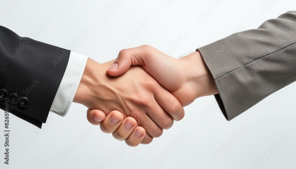 Professional handshake between two businesspeople Professional handshake between two businesspeople