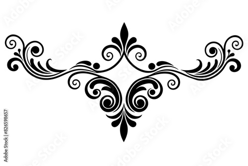 decorative corners and dividers frame silhouette vector illustration