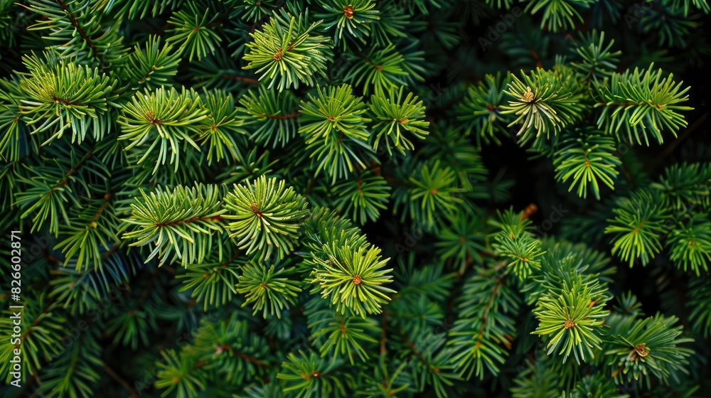Prickly green branches of a Tien Shan spruce Prickly green branches of a Tien Shan spruce