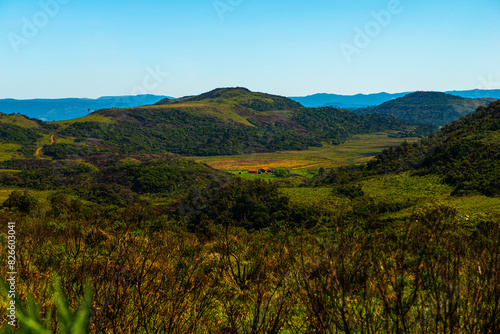Campos dos Padres, com suas famosas planícies no alto das montanhas de Urubici, Santa Catarina.