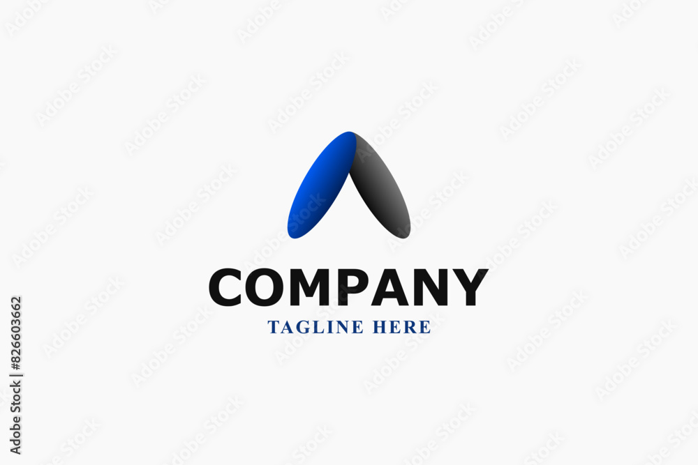 Fototapeta premium letter a beautiful stone modern logo