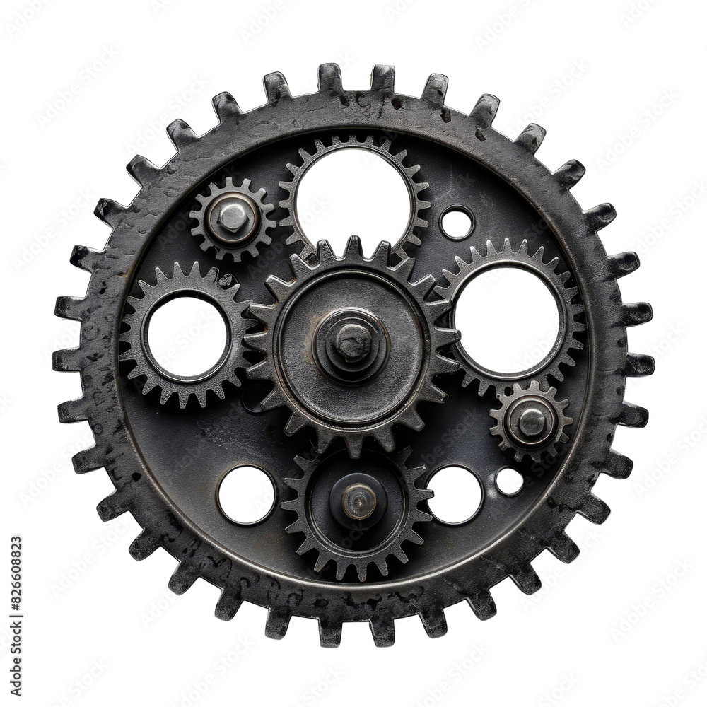Interlocked Mechanical Gear System in Circular Formation Interlocked Mechanical Gear System in Circular Formation