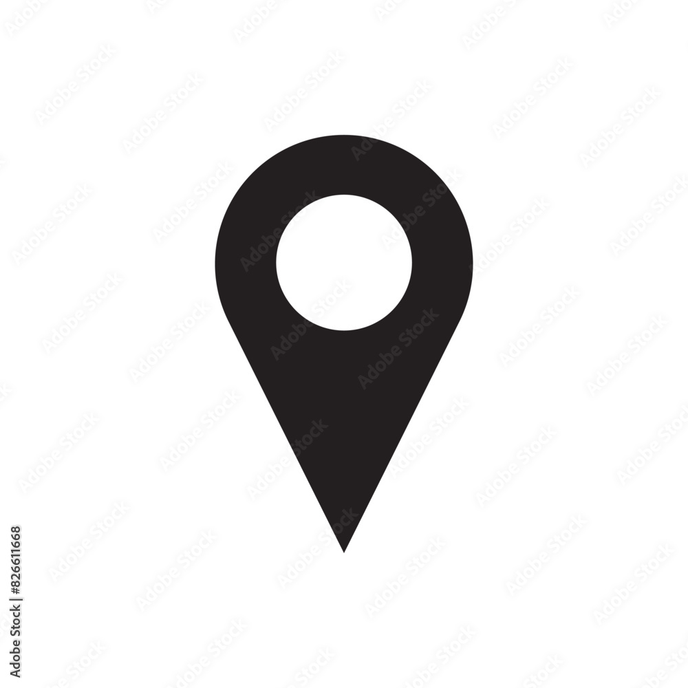 Vector location icons on a white background. Vector location icons on a white background.