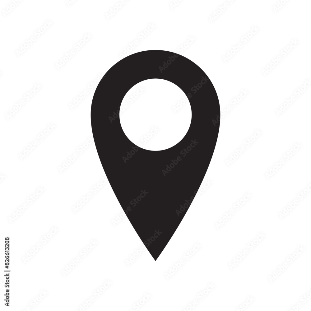 Vector location icons on a white background. Vector location icons on a white background.