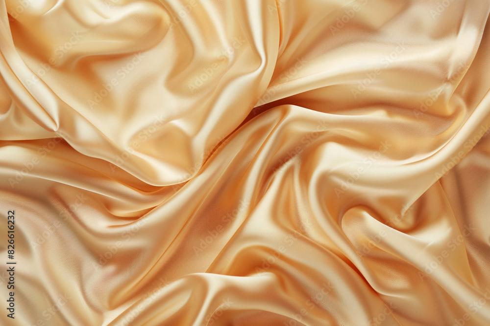 Elegant beige silk fabric texture abstract, silky waves. Smooth textile background, elegance luxurious design Elegant beige silk fabric texture abstract, silky waves. Smooth textile background, elegance luxurious design