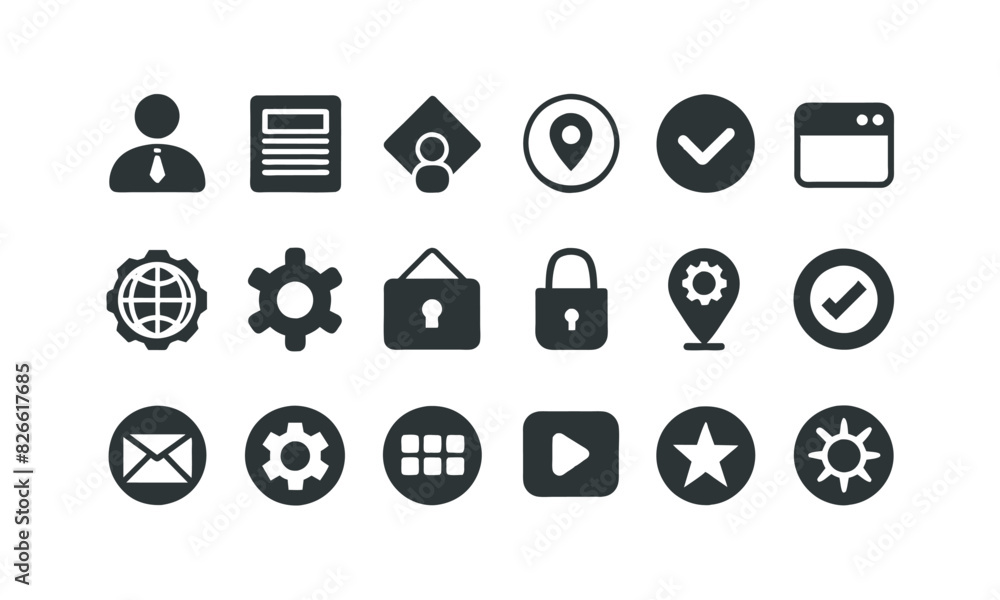 set of icons for web design set of icons for web design
