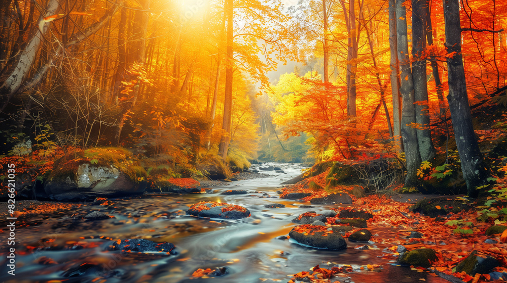 Enchanted Autumn Forest Stream Enchanted Autumn Forest Stream