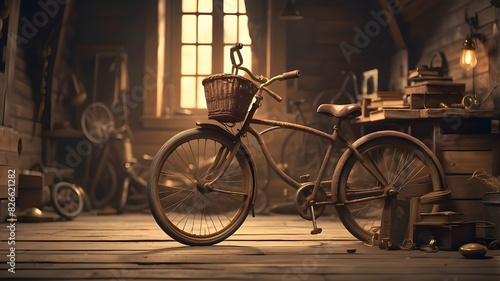 Create a short story about a character who discovers an old, rusty bicycle in their attic on National Bicycle Day, leading them on a nostalgic journey through their past and a rediscovery of forgotten photo