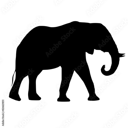 elephant silhouette vector