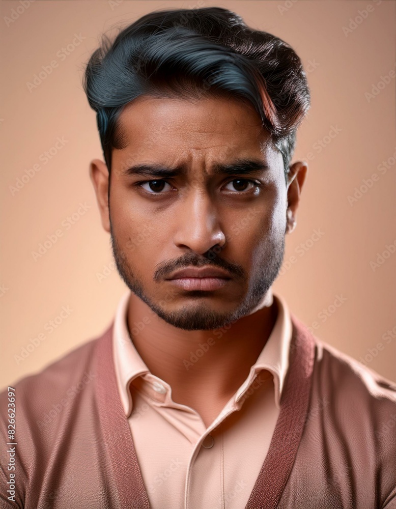 a person with an angry or frustrated expression, as if they are upset about something a person with an angry or frustrated expression, as if they are upset about something
