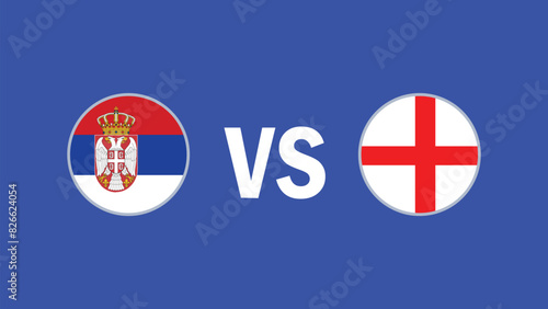 Serbia And England Match Flag Design European Nations 2024 Teams Countries European Germany Football Symbol Logo Vector Illustration Free Download Serbia And England Match Flag Design European Nations 2024 Teams Countries European Germany Football Symbol Logo Vector Illustration - GFXLoad