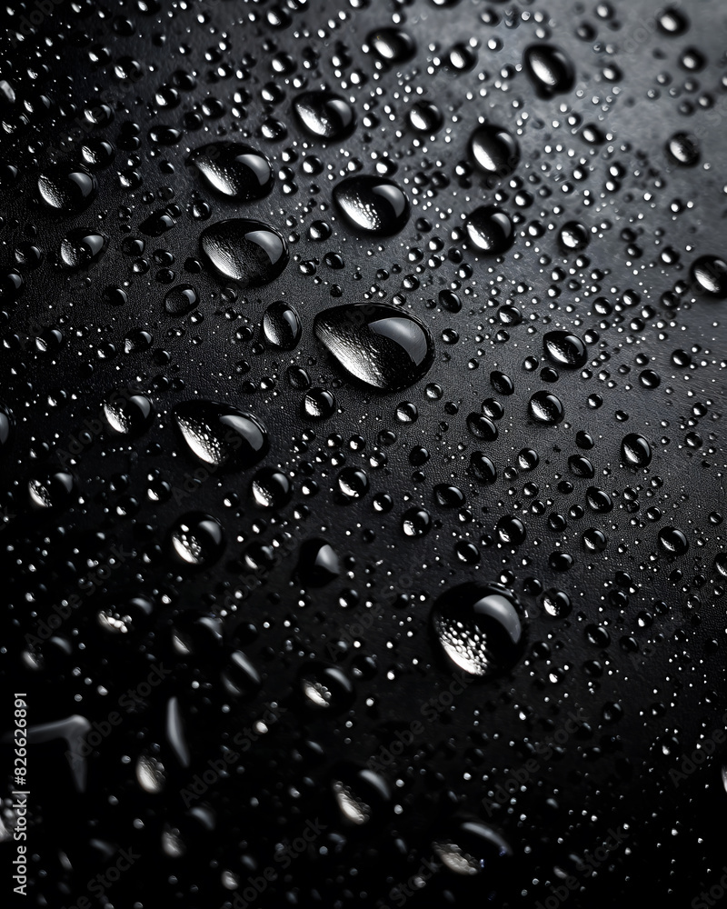 Dewdrops on a Dark Surface: Nature's Tiny Mirrors Reflecting Light Dewdrops on a Dark Surface: Nature's Tiny Mirrors Reflecting Light