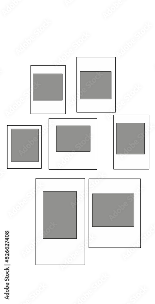 Collage Frame Illustrations Vectors template images Collage Frame Illustrations Vectors template images